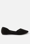Cotton On Prima Dorsay Ballerina- Black Micro