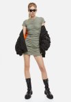 Draped Jersey Dress - Green