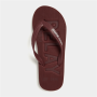 Men&apos S Burgundy/white Bold Lines Flip Flops