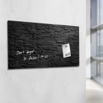 New Magnetic Glass Board Artverum 780 X 480 – Black Polished – SIGEGL130