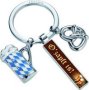 Bavarian Themed Keyring With 3 Charms