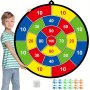 73.66CM Large Dart Board Double-sided Dart Board With Sticky Balls And Darts Indoor/outdoor Sport Fun Party Play Game Toys Gifts For Boys Girls