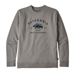 Mens Arched Fitz Roy Bear Uprisal Crew Sweatshirt - Gravel Heather XS