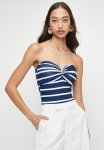 Superbalist Twist Front Tube Bodysuit - Navy Stripe