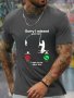 Fishing Print Trendy Men's T-Shirt Crew Neck Short Sleeve Tops Graphic Tee Men's Clothes Summer Men's Outfits