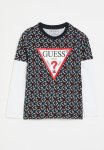 Guess Ls T-Shirt - Chain Print Nocturnal Navy