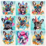 Tear Resistant Deco Print Frenchie 9'S