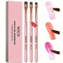 Nail Acrylic Brushes Set 3PCS Nail Brush For Acrylic Application Professional Nail Art Drawing Brushes For Nail Extension Acrylic Powder Manicure DIY At Home Salon
