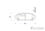 Stone Brake Pad Set Rear SP37220
