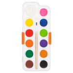 Watercolour Painting 12 Colour X28MM White Colour X40MM With Brush – EC10-12