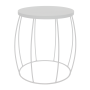 Eclipse Side Table - White Textured