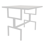 Tommy Side Table - White Textured