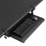 Bontec KMT01-PJ Under Desk Keyboard Tray Pull-out Keyboard & Mouse Platform With C-clamp 20 X 11.8 In Space-saving Ergonomic Sli