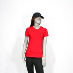 Polo Womens Ess Vneck Ss T-Shirt Red
