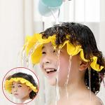Baby Shower Cap Silicone Bathing Hat Adjustable Shower Cap Kids Infants Soft Protection Hat Safety Visor Cap Hat For Toddler Chi