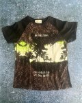Zara Black On Holiday T-Shirt 6Y