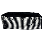 Car Hammock For Pets - Parisian Monochrome Stripe Canvas