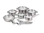 Smte Chukbok 15 Piece Heavy Bottom Stainless Steel Cookware Set With Keychain
