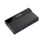 UNITEK Y-HB08003 Interface Hub USB 3.2 Gen 1 3.1 Gen 1 Type-a 10000 Mbit/s Black