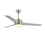 Priscilla LED Ceiling Fan Silver