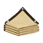 Beige Shading Net Uv Protection Plant Shed Outdoor Sunshade 2X4M