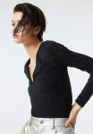 V-neck Bodysuit - Black