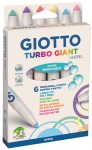 Turbo Giant Pastel 6 Fibre-tip Pens
