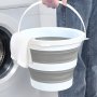 1pc Folding Bucket Portable Water Bucket Foldable Car Washing Bucket Outdoor Camping Fishing Travel Water Bucket Wash Bucket Easy To Storage Cleaning Supplies Household Gadgets