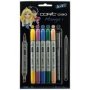 Ciao Twin-tipped Manga 1 Marker Set 6 X Manga Design Markers