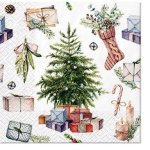 Serviette 16PCS 33X33CM Xmas Tree