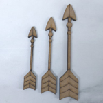 Wood Afri Arrow Set Of 3'S