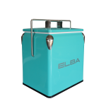 Totai 13L Mint Metal Cooler Box With Handle & Lid - 05 MCB-M