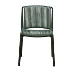 Briana Stackable Side Chair Brown - Brown