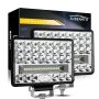 5 Inch Heavy Equipment LED Light Bars Aubeamto 26 000LM Five-rows Spot Flood Combo Off Road Automotive Light Bars Waterproof For