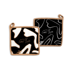 Carrol Boyes Pot Holder Set Of 2 Lacuna - Set Of 2