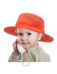 Zurlefy Baby Boy Sun Hats Summer Orange Baby Girls Swim Hat Outdoor Sun Protection Kids Beach Hat 32-09M