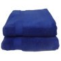 Elegant Zero Twist Bath Sheets 380GSM Navy Peony 2 Pack