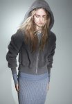 Teddy Zip-through Hoodie - Grey