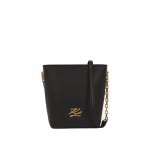K autograph Small Bucket Bag -black gold