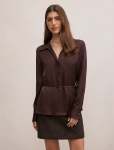 Arlo Waist Tie Shirt - 18 Chocolate