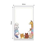 NB450 - - B1 B21 B3S B4 - 30X50MM - 150 Fun Animal Labels