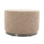 Solac E Ottoman In Nutmeg - 80CM Dia X 41CM H