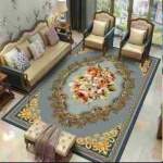 Smte Dream World 200CM BY150CM Modern 3D Geometric Design Rug A10 Grey With Keychain