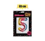 Balloons Helium Foil Rainbow 5 65CM F-02