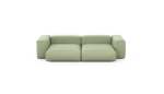 Two Module Sofa - Linen - Olive - 272CM X 136CM