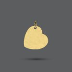 Gold Sketch Heart Pendant