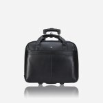 17" Leather Laptop On Wheels Black - Ys Travel S