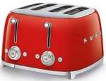 Smeg 4 Slice Fiery Red 50'S Retro Style Toaster - TSF03RDSA