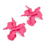 Pink Flower Stud Earrings