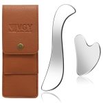 Vgy Stainless Steel Gua Sha Facial Tools Set Tighten Skin Massage Guasha Beauty Tool Metal Guasha Tool For Face Face Massager To